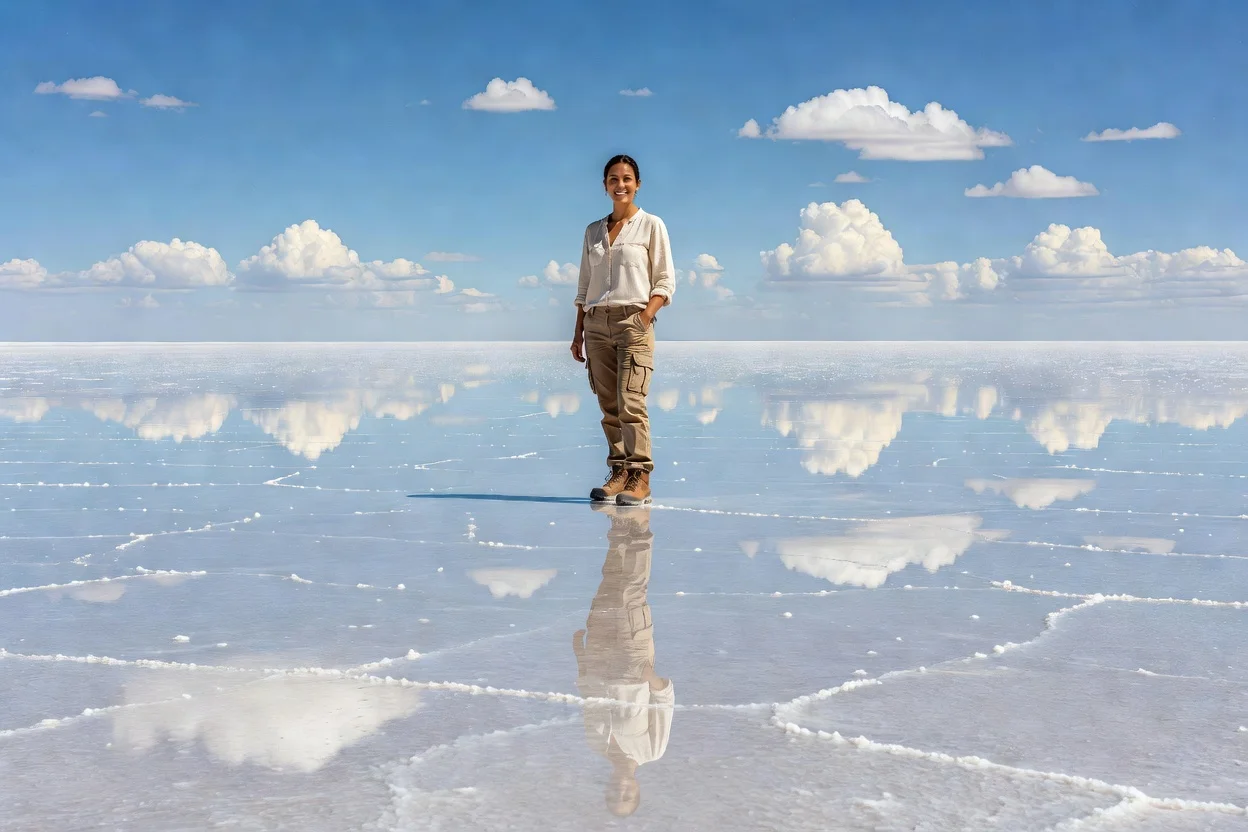 Sauter à pieds joints dans le sel d’Uyuni